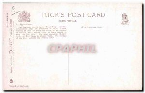 Postcard Old Army 21st squadron throws Officer Trumpeter & Review order