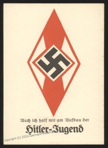 3rd Reich Germany Early Hitler Jugend Donation Cover 113205