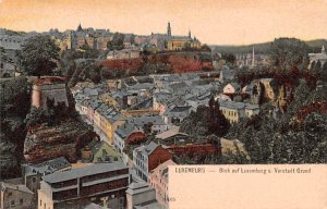 Blick auf Luxemburg u Vorstadt Grund Unused 