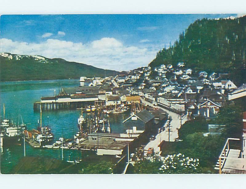 Unused Pre-1980 BUILDINGS ALONG SHORELINE Ketchikan Alaska AK F4306