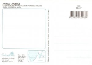 Mauritius Postcard -L'Attente De L'Instant Magique De La Prise Du Poisson RRR451