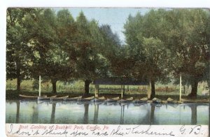 Postcard Boat Landing Bushkill Park Easton PA 1907