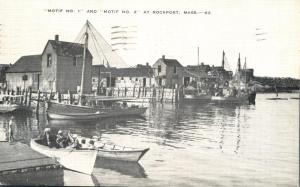 Motif No. 1 and Motif No. 2 - Rockport MA, Massachusetts - pm 1947 - Linen