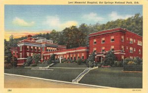 HOT SPRINGS NATIONAL PARK, AR Arkansas  LEVI MEMORIAL HOSPITAL  c1940's Postcard