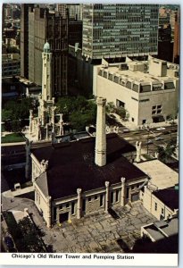 Postcard - Chicago's Old Water Tower and Pumping Station - Chicago, Illinois