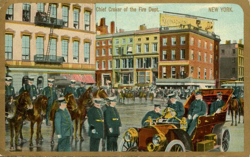NY - New York City. 1910, New York Fire Department Chief Croker