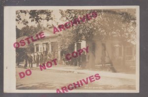 Wisconsin RPPC 1914 G.A.R. Civil War VETERANS HOME Post Office MAIL CALL WI KB