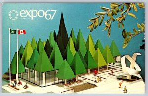 Canadian Pulp & Paper Pavilion, Expo 67, Montreal Quebec, Vintage Postcard #2