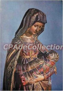 Modern Postcard Virgin of Autun Pierre fifteenth century polychrome Musee Rol...