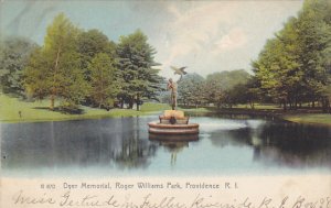 Rhode Island Providence Dyer Memorial Roger Williams Park 1906 Rotograph