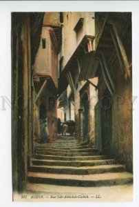 425758 ALGERIA Sidi-Abdallah-Casbah street Vintage postcard