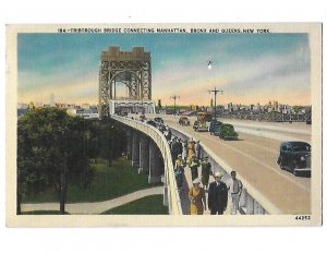 Triborough Bridge Connecting Manhattan Bronx and Queens New York 1930s