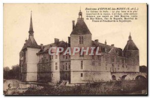 Old Postcard Environs Epinac Mines S and L The Chateau de Sully