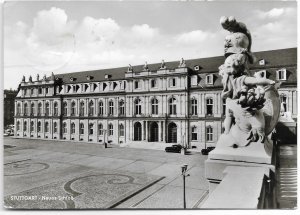 Stuttgart Germany. Neues Schloss.   Used with stamps