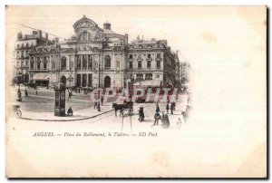 Postcard Old Theater Angers Place du Ralliement