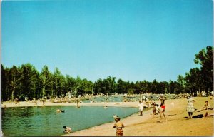 Aldersyde Alberta Golden Sands Beach near Calgary Vintage Scarce Postcard H25