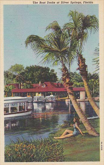 Boat Docks At Silver Springs Florida Curteich