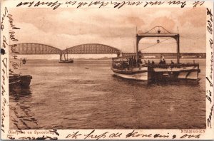 Netherlands Nijmegen Gierput en Spoorbrug Vintage Postcard 09.46