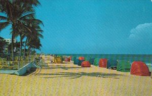 Florida Fort Lauderdale Looking North Along The Beach At The Beautiful Fort L...