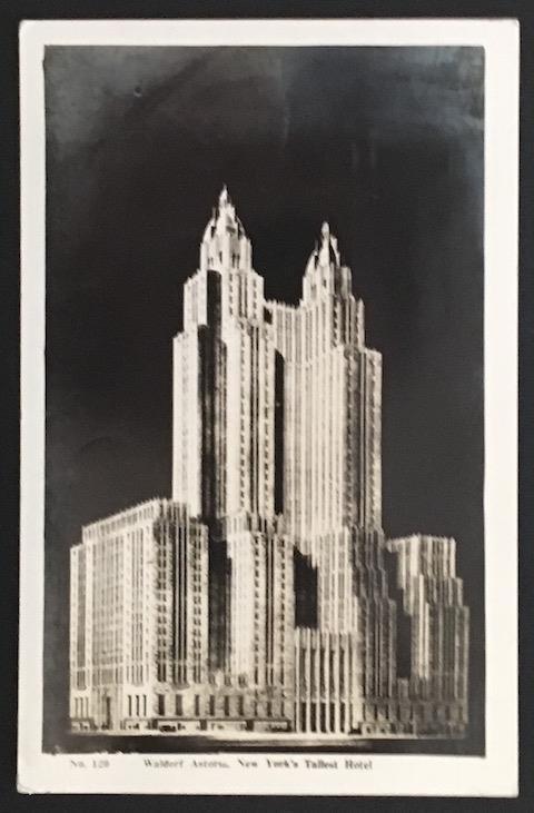 Waldorf Astoria New York 1940 Wm Frange 120 Real Photo