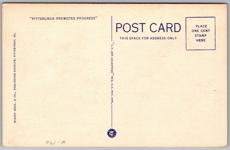 Vtg Pittsburgh Pennsylvania PA Post Office & Federal Building 1930s Postcard