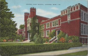 Postcard Central High School  Jackson Mississippi MS