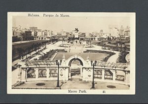Post Card Ca 1909 Maceo Park In Havana