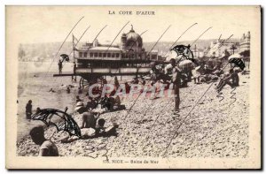 Postcard Old Nice Bains De Mer