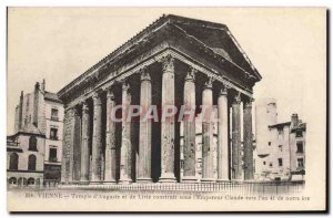 Old Postcard Vienna Temple & # 39Auguste and Livia Built under the & # 39empe...