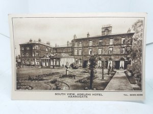 South View Adelphi Hotel Harrogate Yorks Vintage Postcard Vgc