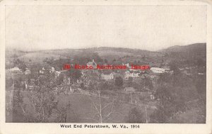 WV, Peterstown, West Virginia, 1914 Bird's Eye View of West End, 1935 PM