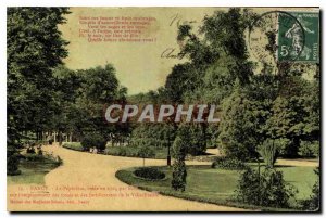 Old Postcard Nancy Pepiniere created in 1763