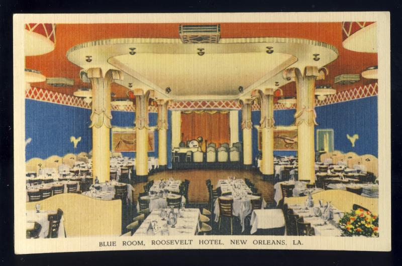 New Orleans Louisiana La Postcard The Blue Room Roosevelt