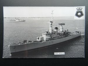 Naval Ship H.M.S. APOLLO F70 RP Postcard