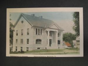 HARDWICK VT Memorial Building c1910 Postcard