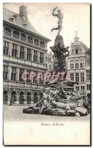Old Postcard Antwerp Brabo