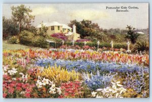 Bermuda Postcard Flowery View Pomander Gate Garden c1905 Unposted Antique