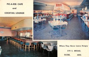 Globe Arizona multi-views Pic-A-Rib Cafe and Cocktail Lounge vintage pc BB3183