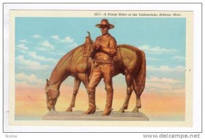 Statue of Range Rider of the Yellowstone, Billings, Montana, 30-40s