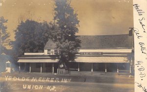 Rare 1906 Real Photo, RPPC, Ye Olde Meeker Inn, Union,  NJ, Msg,  Old Post Card