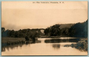 RPPC Ouleout Creek Franklin New York NY UNP AZO 1910s Postcard B13