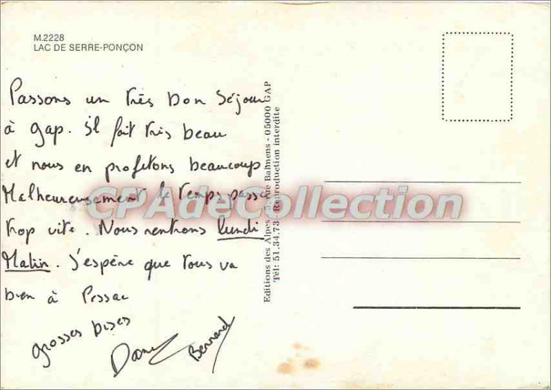 Postcard Modern Serre Poncon