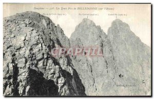 Old Postcard Dauphine The 3 Peaks Belledonne