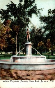 New York Syracuse Union Park William Fitzpatrick Fountain