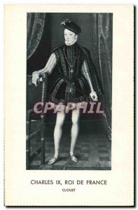 Old Postcard King Charles IX of France Clouet