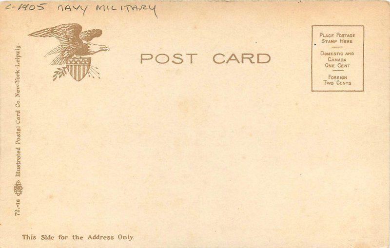 C-1905 Navy Military USS Miantonomah Postcard Illustrated undivided 13330 