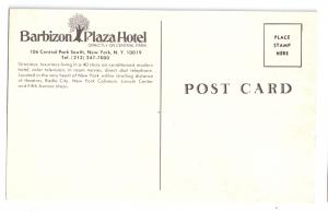 Barbizon Plaza Hotel New York NY Postcard