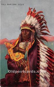 Tall Man Dan Sioux Indian Unused 