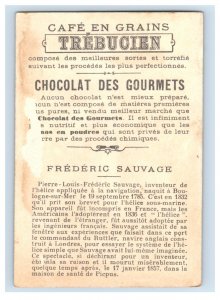 1880s-90s Trébucien Gourmet Chocolates Frederic Sauvage French Inventor F157