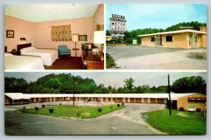 Kenly Motor Lodge  Restaurant  North Carolina   Postcard